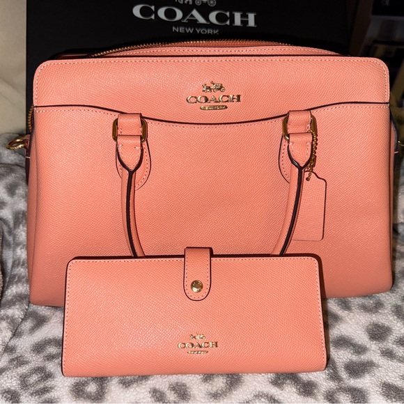 Coach Handbags - Coach Coral Satchel and Wallet Set